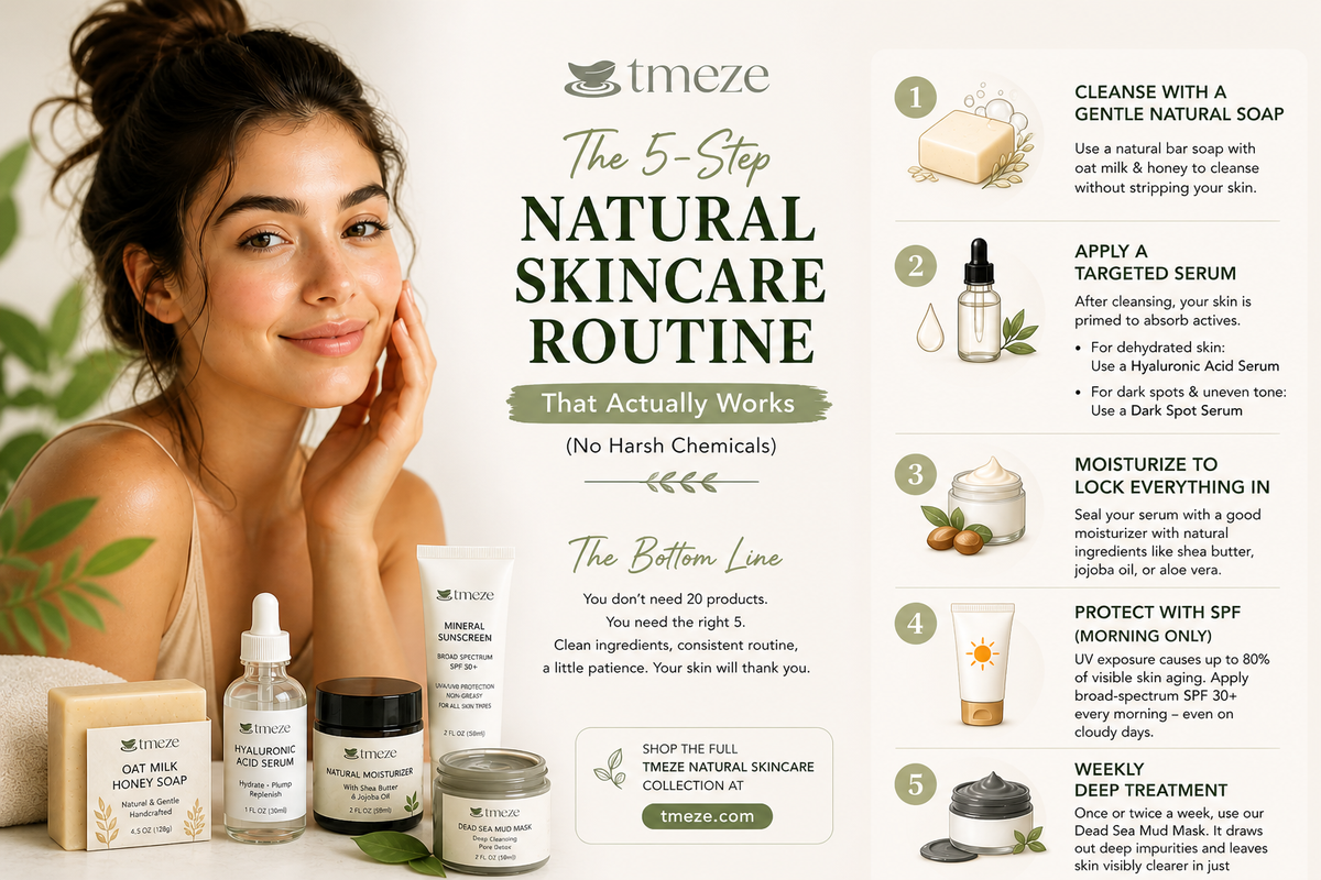 The 5-Step Natural Skincare Routine That Actually Works (No Harsh Chemicals)