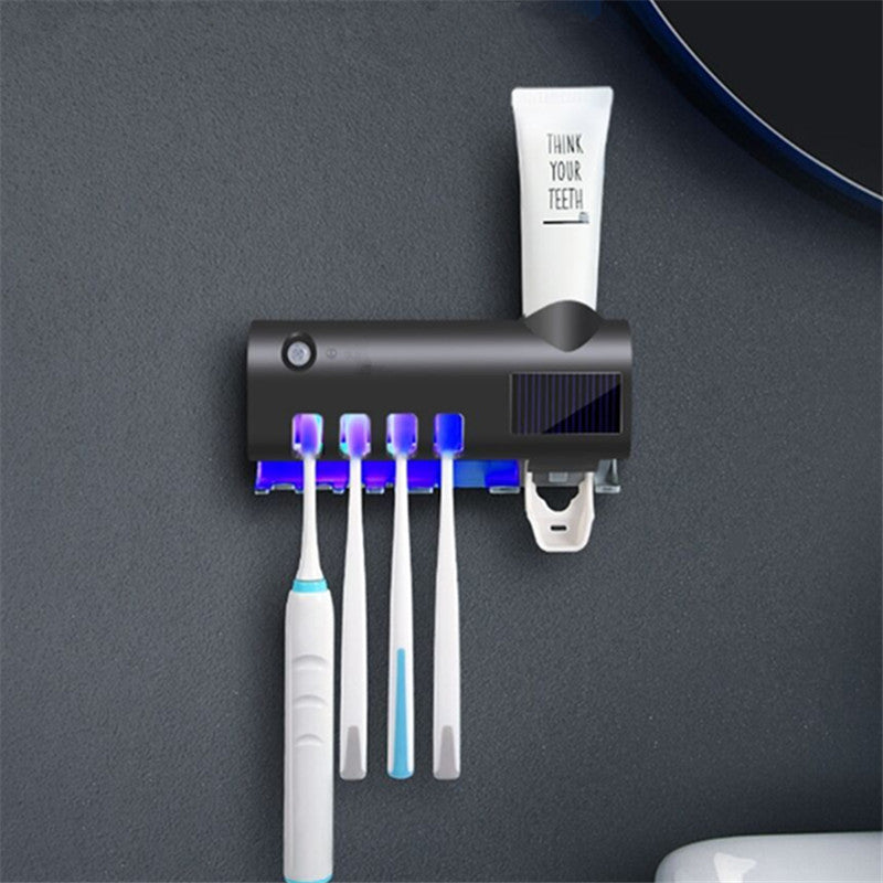 Toothbrush Sterilizer Ultraviolet Perforation Free Toilet