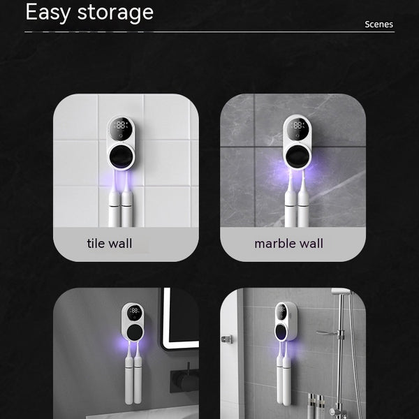 Tooth Brush Holder Sanitizer Uv Toothbrush Sanitizer Toothpaste Accessories Portable Toothbrush Sterilizer Portable Disinfectant