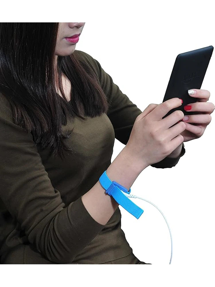 Grounding Wrist Bands With 2 Straight Cords