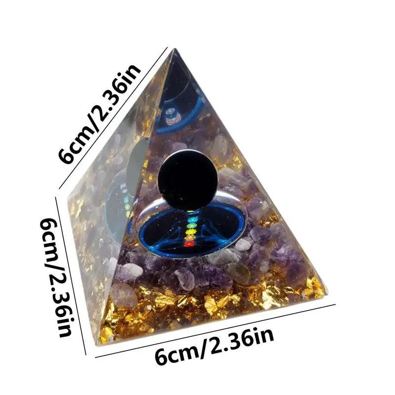 Amethyst Resin Pyramids