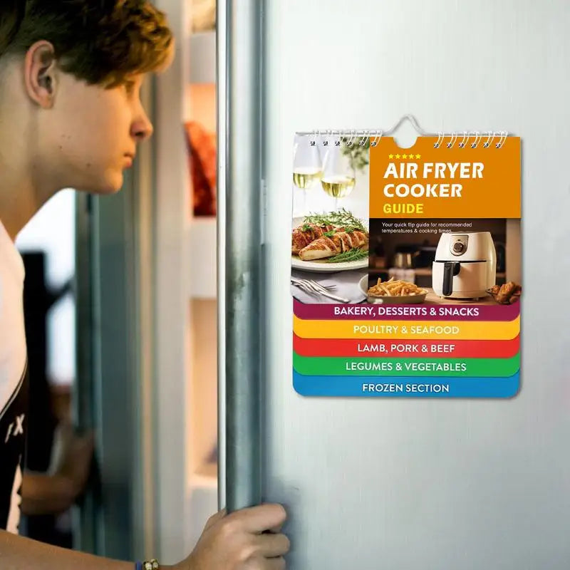 Magnetic Air Fryer Cookbook Chart