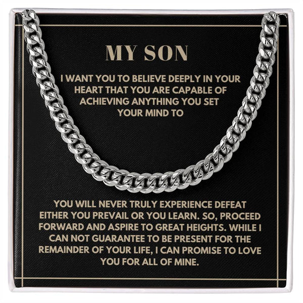 To My Son - Cuban Link Chain