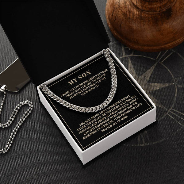 To My Son - Cuban Link Chain
