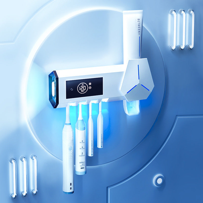 Toothbrush Sterilizer Ultraviolet Perforation Free Toilet